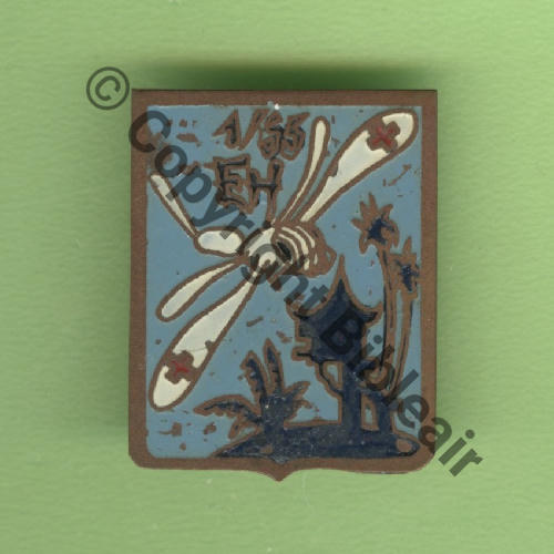 INDO A0650 1954- EH.1.65 DURANCE  Fab Loc Metal Peint Bol Dos lisse irreg SNH 20x25mm Src.Y.GENTY 123Eur(x4)